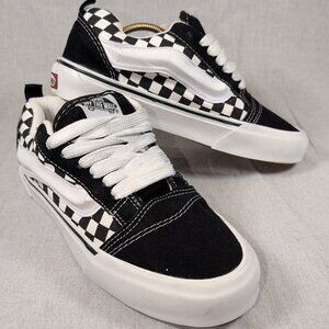 Vans Checkered Skate Shoes - Black + White